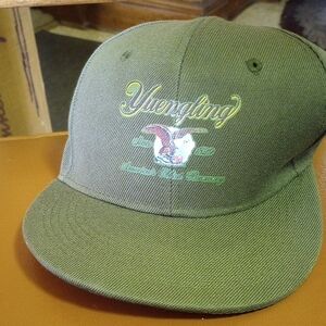 NEW Yuengling Brewery Olive Green Hat, Baseball Cap w/ Bald Eagle